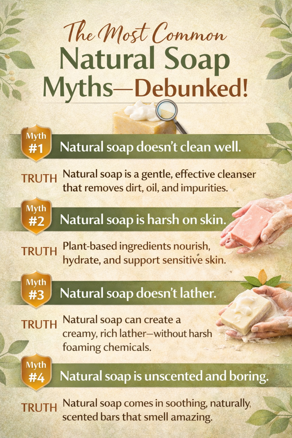 The Most Common Natural Soap Myths—Debunked!