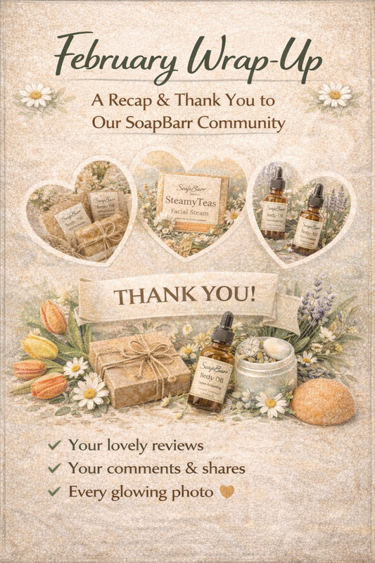 February Wrap-Up: A recap of our favorite moments and a thank you to the SoapBarr community.