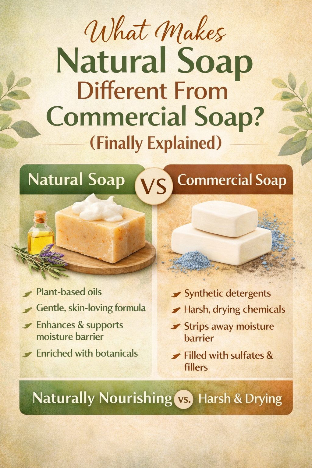 What Makes Natural Soap Different From Commercial Soap? (Finally Explained)